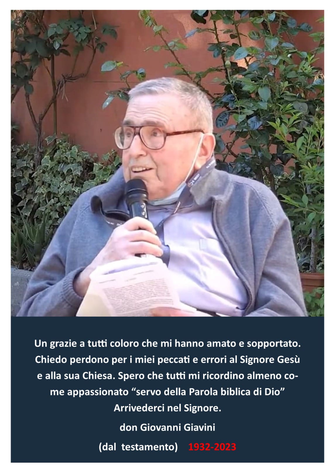 Testamento Mons Giavini